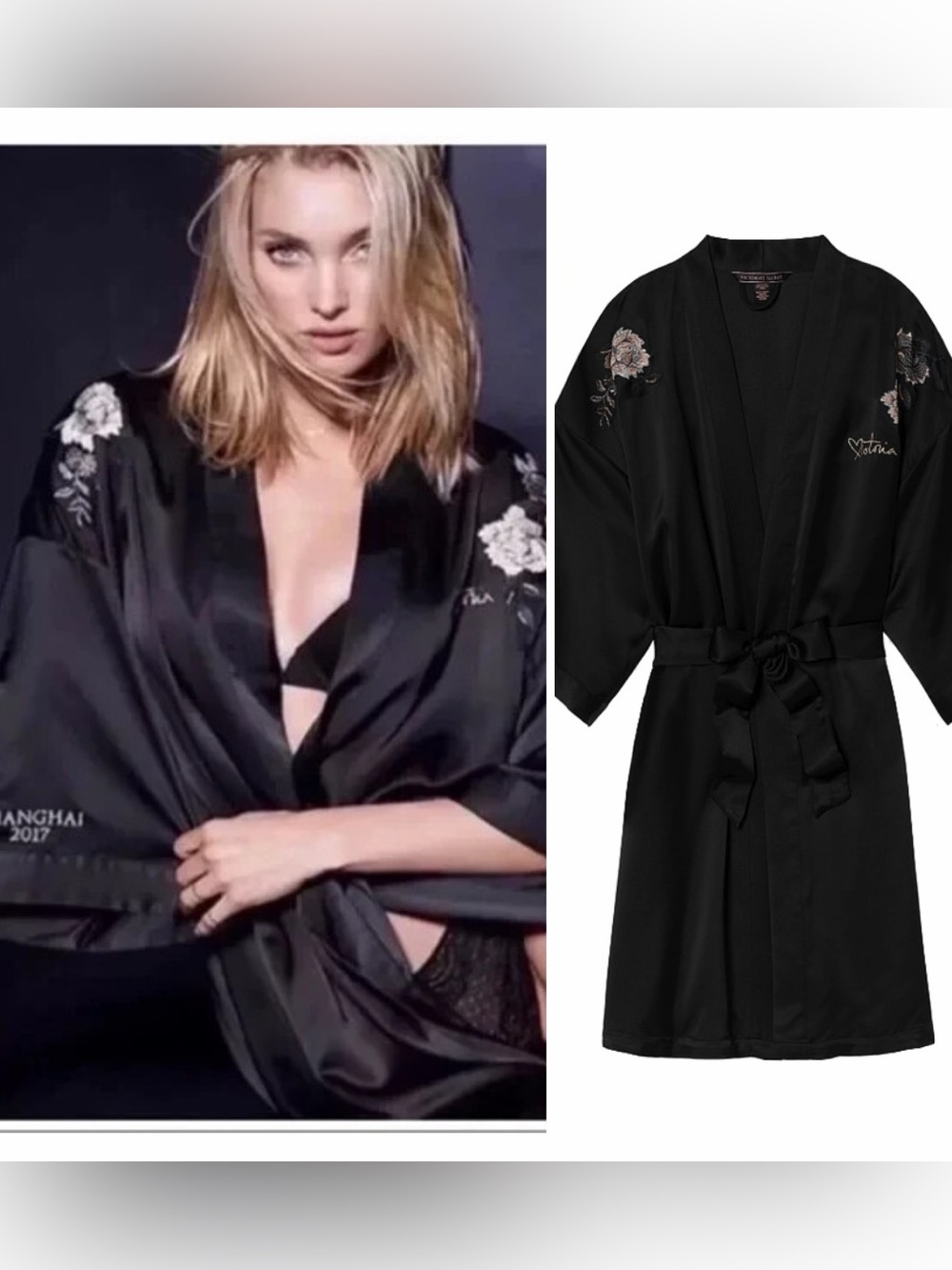 Victorias Secret Fashion Show Shanghai 2017 Angel Embroidered Robe